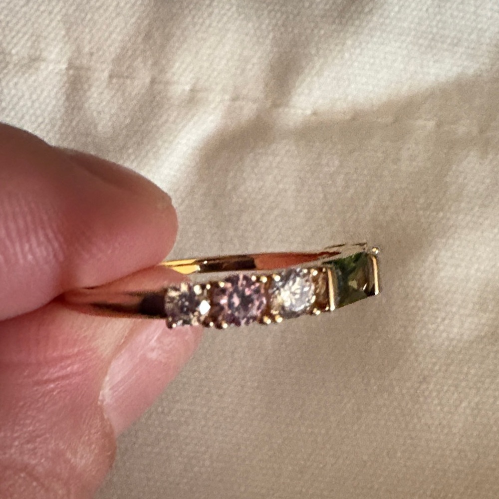14k Gold plated Ring size 6 Olive & Piper - Picture 3 of 5